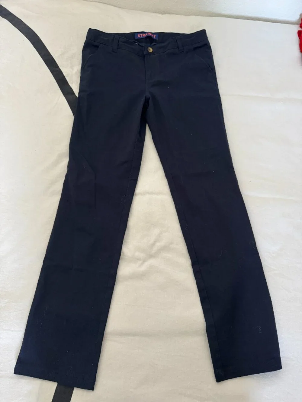 NWOT French Toast Girls Navy Blue Straight Chino Pants Sz 16